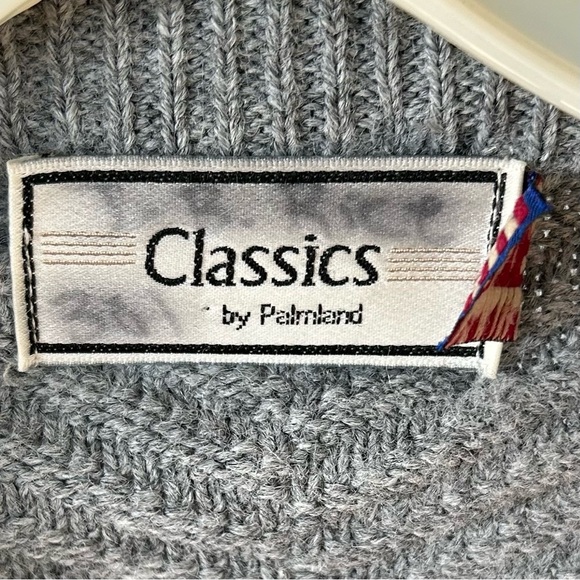 Classics by Palmland Men's Gray Zip up Sweater Size XXL Made in USA - Picture 6 of 8